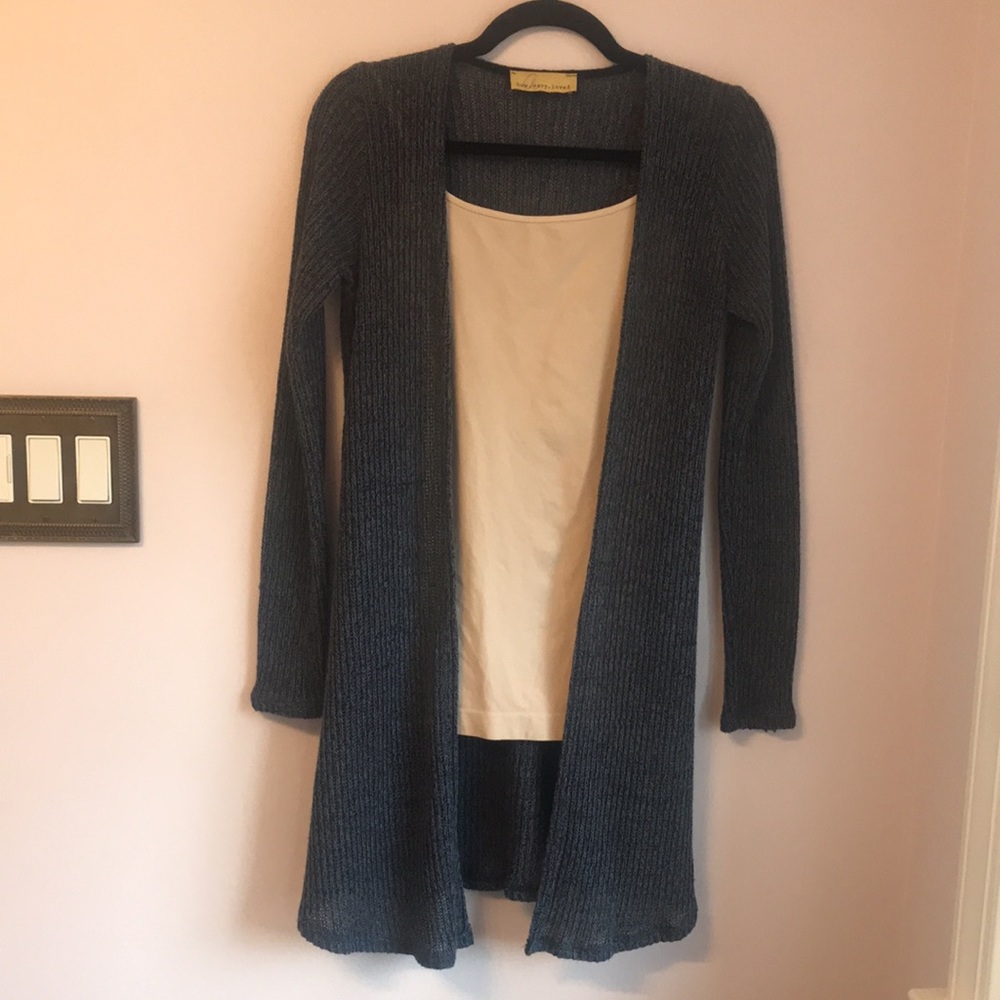 Knit Long Sleeved Cardigan
